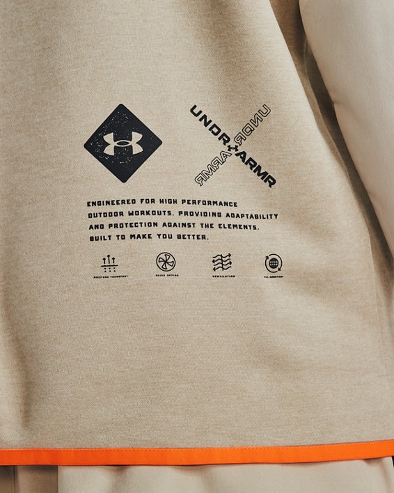 Herren UA Terrain Shirt mit Rundhalsausschnitt, Brown, pdpMainDesktop image number 4